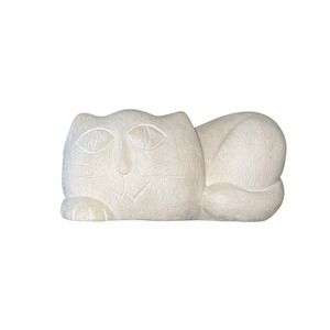 Cat Statue Figurine Feline Laying Down Decor Sculpture‎ Art Accent